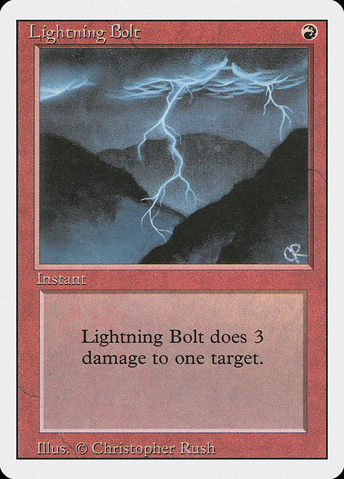 【EN】稲妻/Lightning Bolt [3ED] 赤C No.162