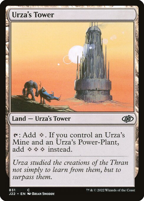 【EN】ウルザの塔/Urza's Tower [J22] 無C No.831