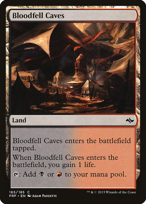 【EN】血溜まりの洞窟/Bloodfell Caves [FRF] 無C No.165