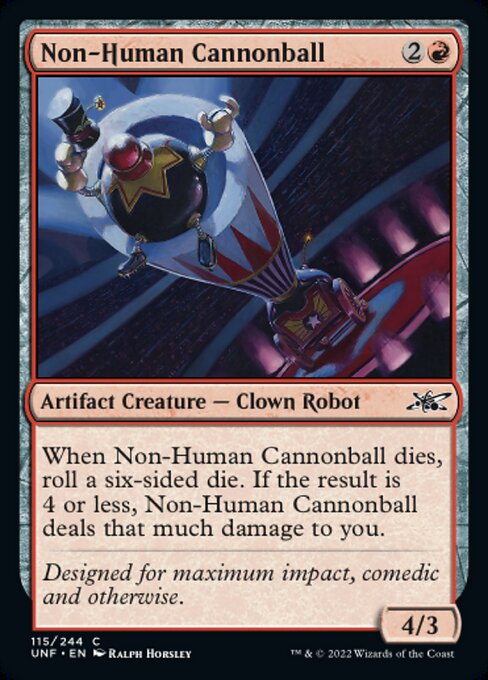 【Foil】【EN】Non-Human Cannonball [UNF] 茶C No.115