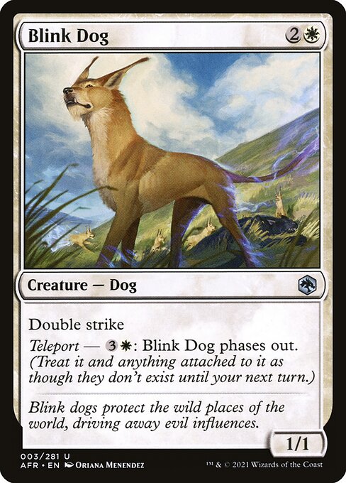 【EN】ブリンク・ドッグ/Blink Dog [AFR] 白U No.3