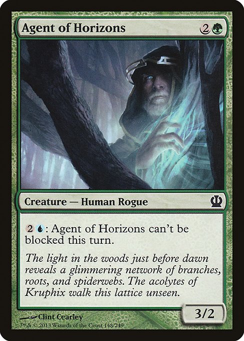 【Foil】【EN】彼方の工作員/Agent of Horizons [THS] 緑C No.148
