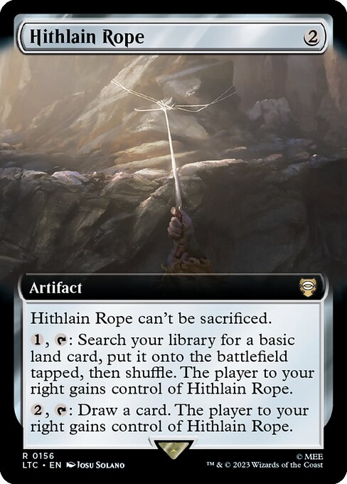 【Foil】【EN】ヒスラインの綱/Hithlain Rope [LTC] 茶R No.156