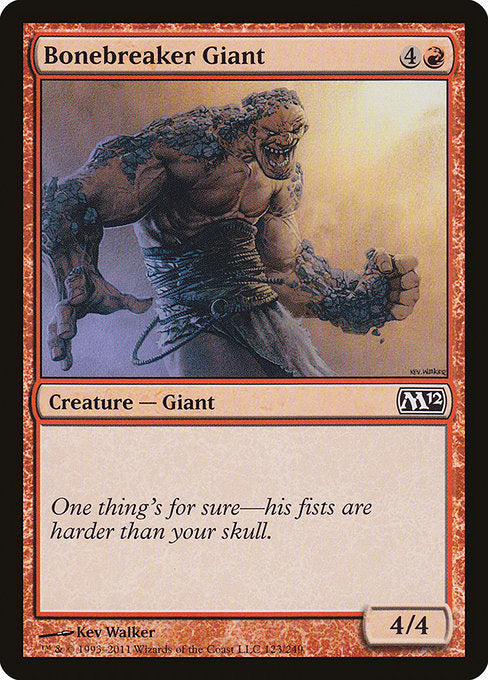 【Foil】【EN】骨砕きの巨人/Bonebreaker Giant [M12] 赤C No.123