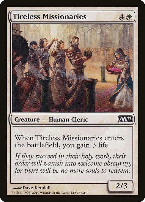 【Foil】【EN】不屈の宣教師/Tireless Missionaries [M11] 白C No.36