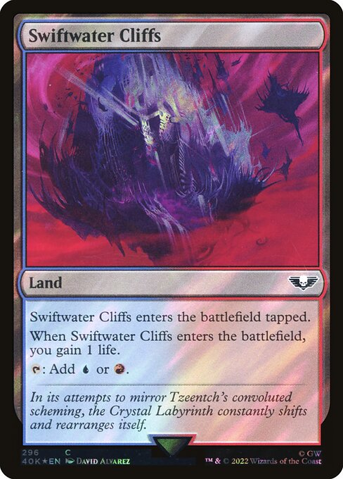 【Foil】【EN】急流の崖/Swiftwater Cliffs [40K] 無C No.296★