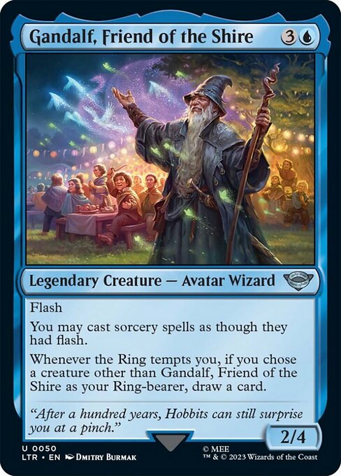 【EN】ホビット庄の友、ガンダルフ/Gandalf, Friend of the Shire [LTR] 青U No.50