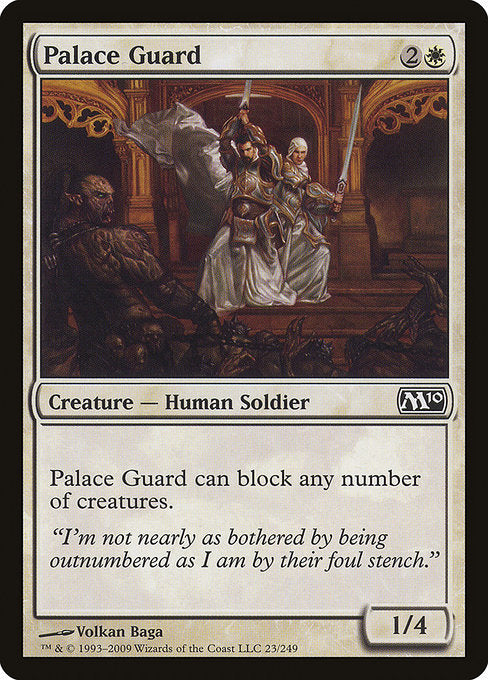 【Foil】【EN】宮殿の護衛/Palace Guard [M10] 白C No.23