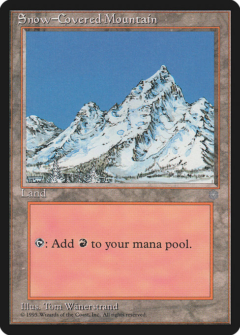 【EN】冠雪の山/Snow-Covered Mountain [ICE] 無C No.379