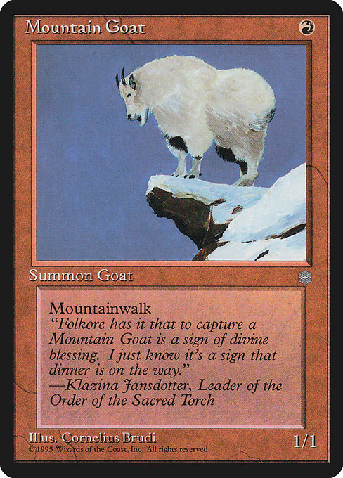 【EN】シロイワヤギ/Mountain Goat [ICE] 赤C No.203