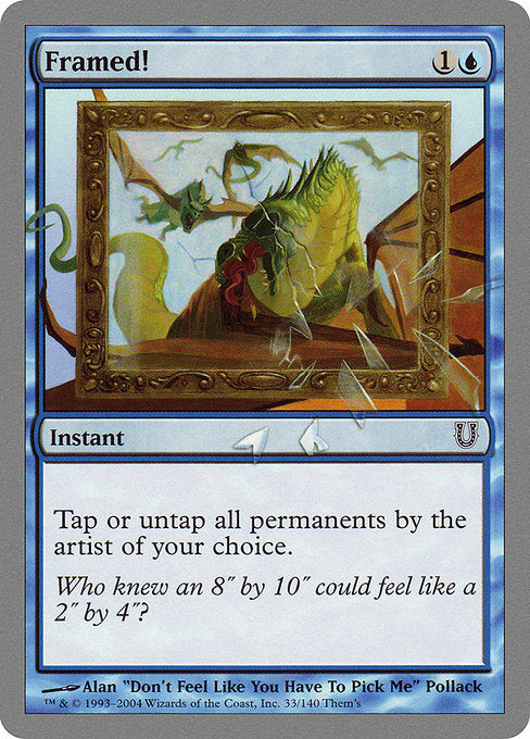 【Foil】【EN】Framed! [UNH] 青C No.33