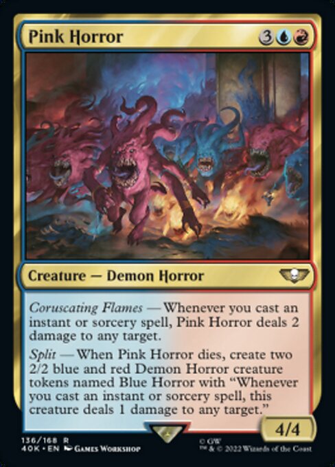 【Foil】【EN】Pink Horror [40K] 金R No.136★