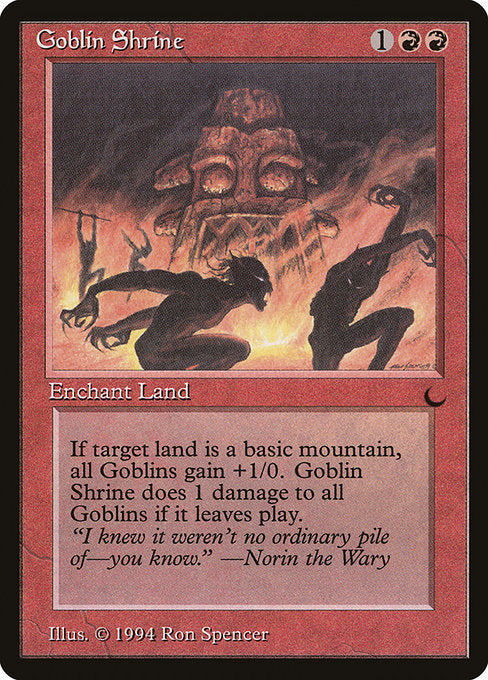 【EN】ゴブリンの祭殿/Goblin Shrine [DRK] 赤C No.68