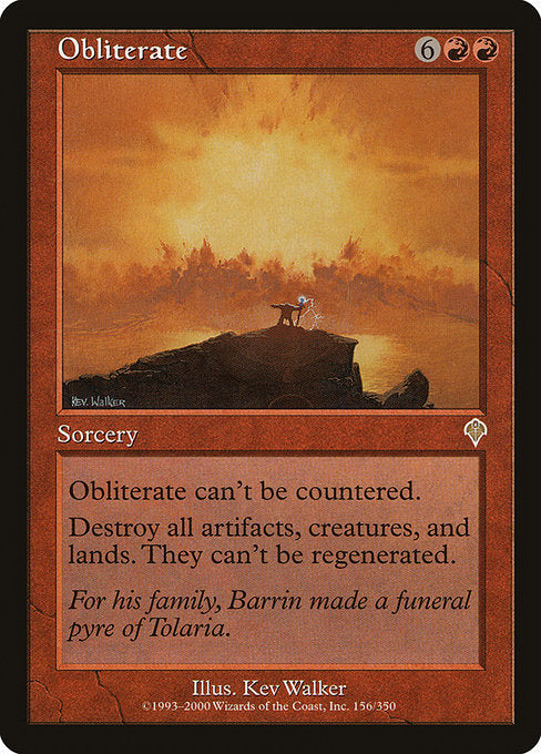 【Foil】【EN】抹消/Obliterate [INV] 赤R No.156