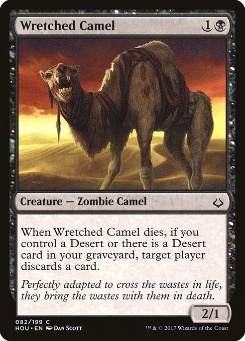 【Foil】【EN】不憫なラクダ/Wretched Camel [HOU] 黒C No.82