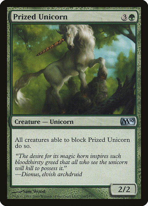 【Foil】【EN】尊き一角獣/Prized Unicorn [M10] 緑U No.199