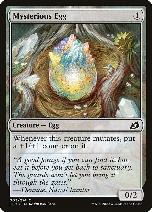 【Foil】【EN】不思議な卵/Mysterious Egg [IKO] 無C No.3