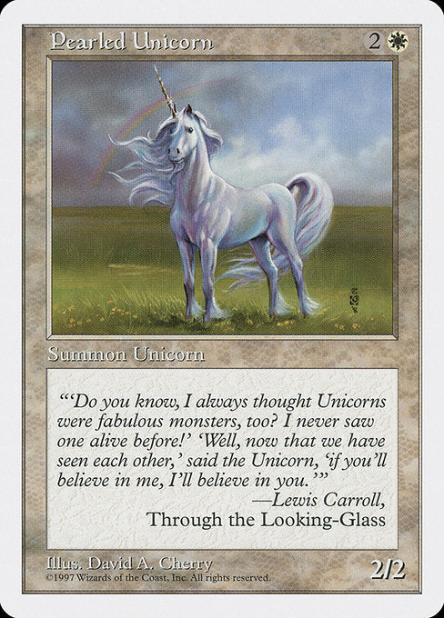 【EN】真珠色の一角獣/Pearled Unicorn [5ED] 白C No.50