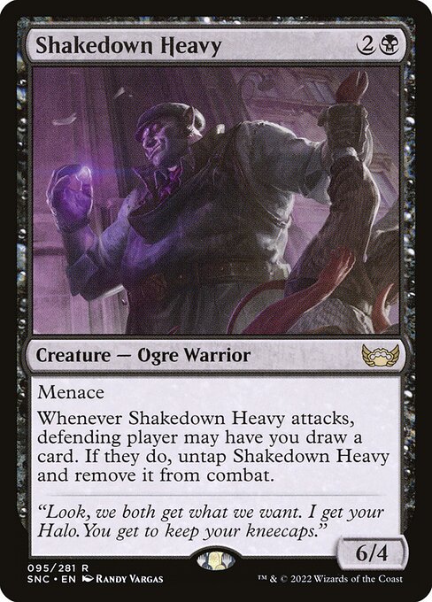 【Foil】【EN】強請る大入道/Shakedown Heavy [SNC] 黒R No.95