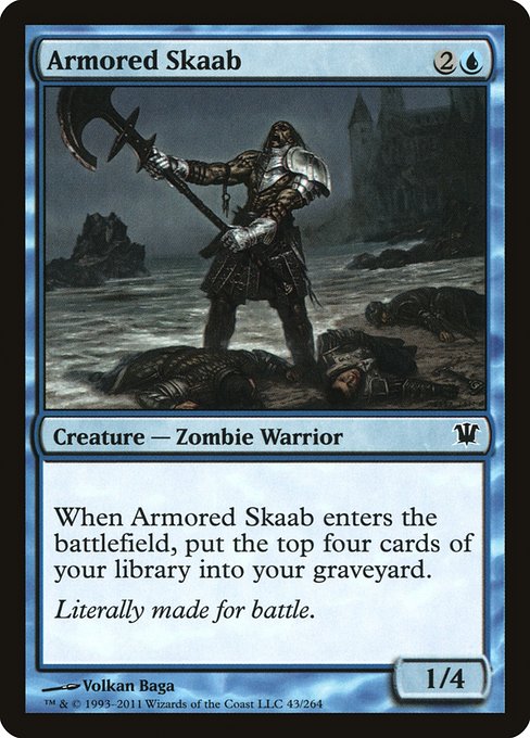 【Foil】【EN】甲冑のスカーブ/Armored Skaab [ISD] 青C No.43
