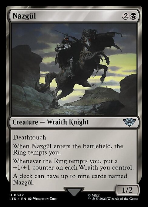 【Foil】【EN】ナズグル/Nazgûl [LTR] 黒U No.332