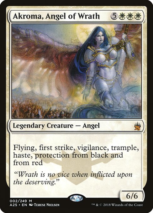 【Foil】【EN】怒りの天使アクローマ/Akroma, Angel of Wrath [A25] 白M No.2