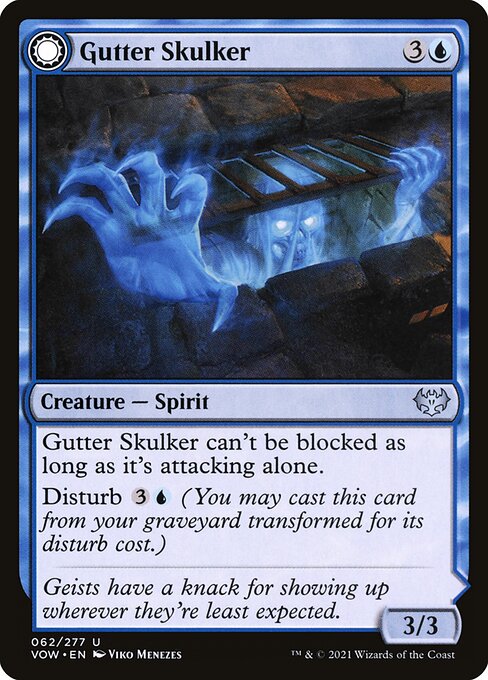 【Foil】【EN】Gutter Skulker // Gutter Shortcut [VOW] 混U No.62