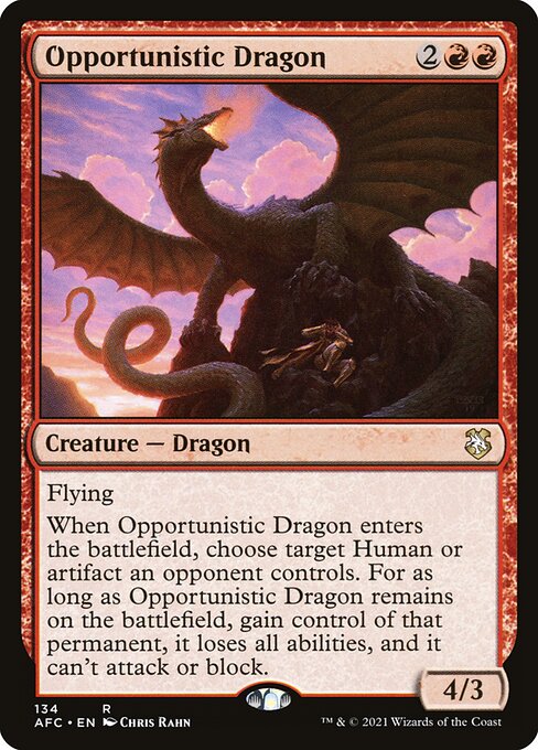 【EN】日和見ドラゴン/Opportunistic Dragon [AFC] 赤R No.134