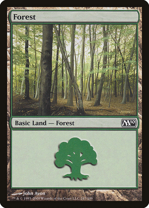 【Foil】【EN】森/Forest [M10] 無C No.247