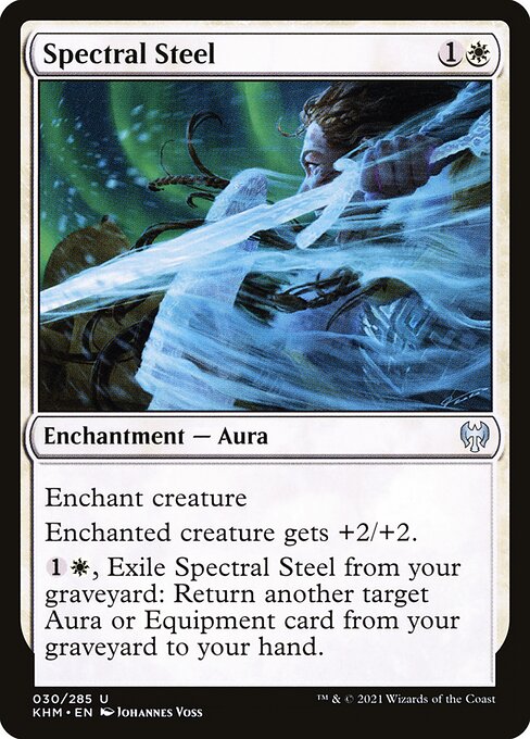 【Foil】【EN】霊体の鋼/Spectral Steel [KHM] 白U No.30