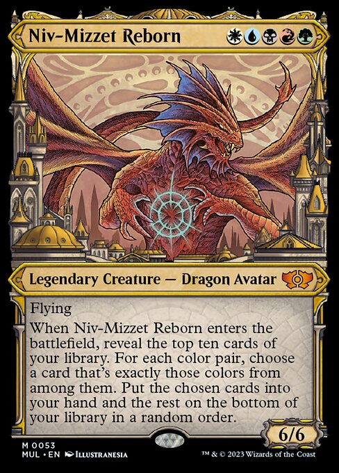 【Foil】【EN】ニヴ＝ミゼット再誕/Niv-Mizzet Reborn [MUL] 金M No.53