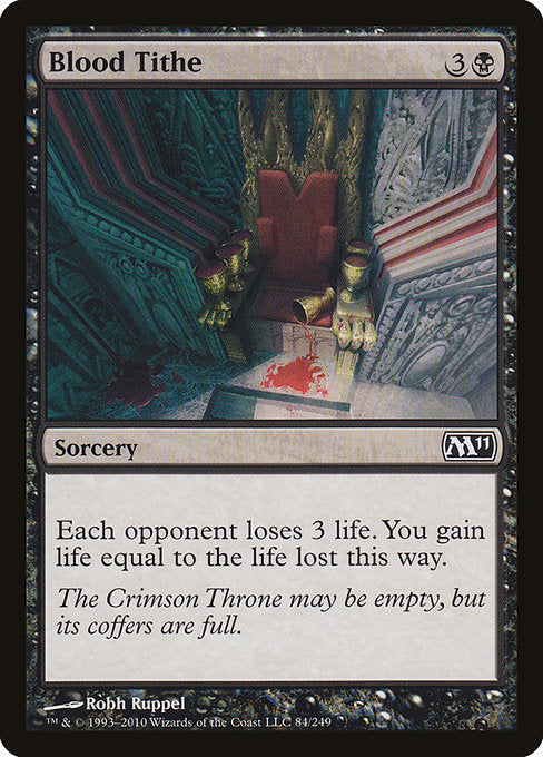 【Foil】【EN】血の税収/Blood Tithe [M11] 黒C No.84