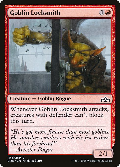 【Foil】【EN】ゴブリンの鍵師/Goblin Locksmith [GRN] 赤C No.104