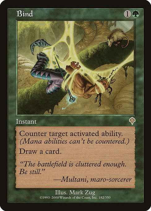【Foil】【EN】束縛/Bind [INV] 緑R No.182