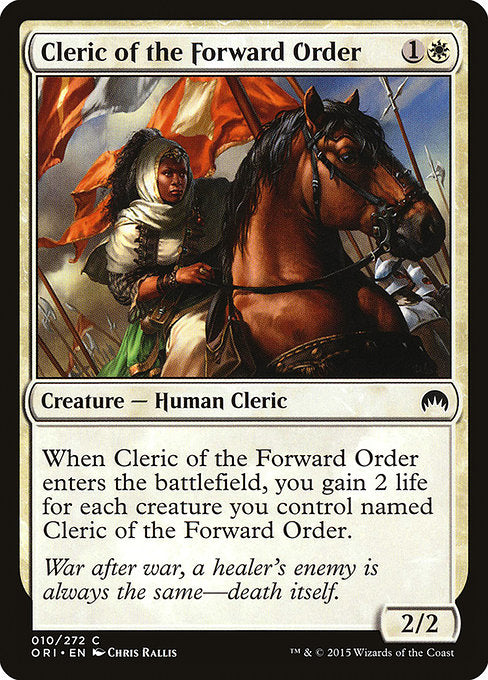 【EN】前線の僧侶/Cleric of the Forward Order [ORI] 白C No.10