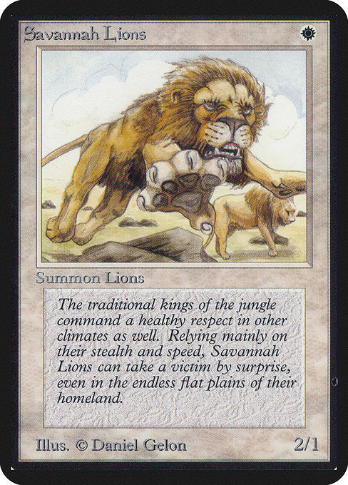 【EN】サバンナ・ライオン/Savannah Lions [LEA] 白R No.38