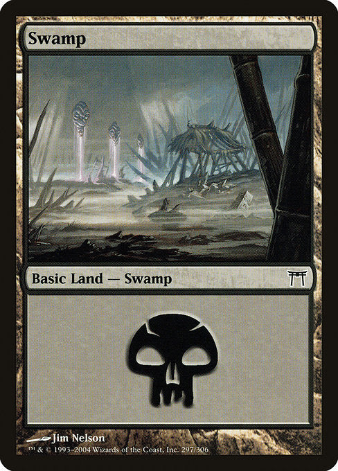 【Foil】【EN】沼/Swamp [CHK] 無C No.297