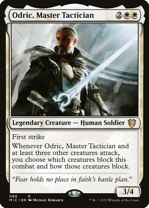【EN】熟練の戦術家、オドリック/Odric, Master Tactician [MIC] 白R No.90