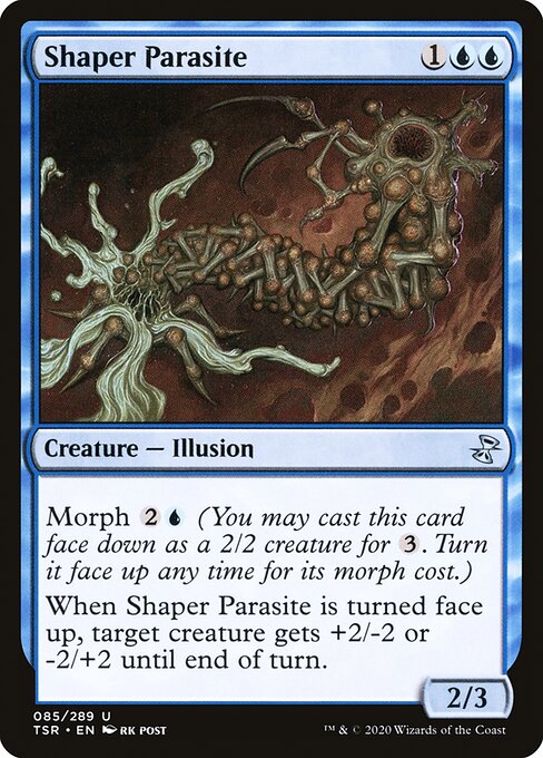 【Foil】【EN】模る寄生/Shaper Parasite [TSR] 青U No.85