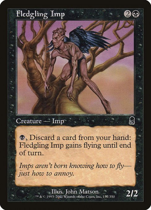 【Foil】【EN】巣立つインプ/Fledgling Imp [ODY] 黒C No.137