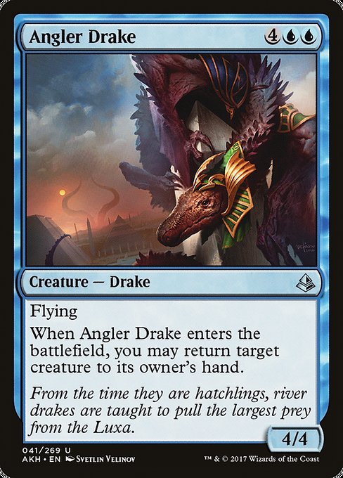 【EN】釣りドレイク/Angler Drake [AKH] 青U No.41