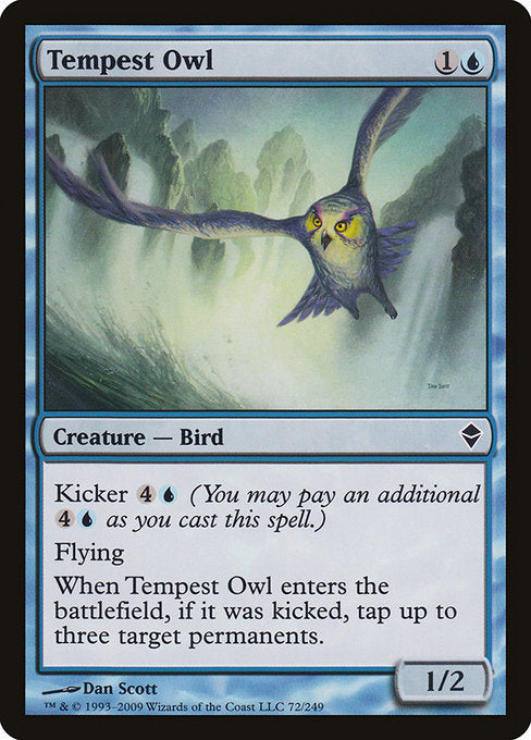 【Foil】【EN】嵐のフクロウ/Tempest Owl [ZEN] 青C No.72