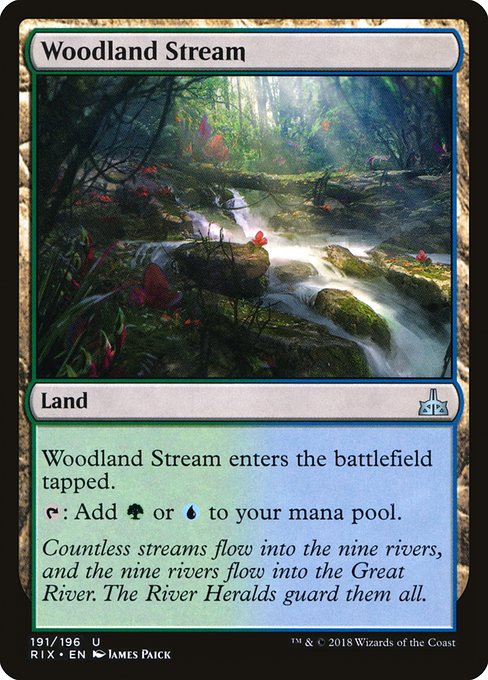 【Foil】【EN】森林地の小川/Woodland Stream [RIX] 無U No.191