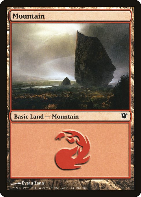 【Foil】【EN】山/Mountain [ISD] 無C No.261