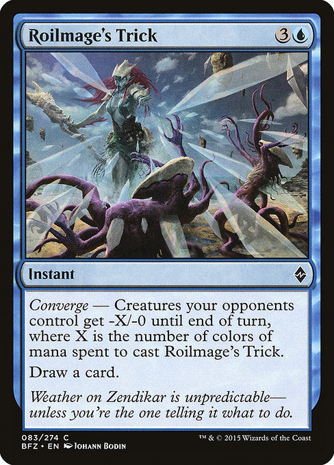 【Foil】【EN】乱動魔道士の計略/Roilmage's Trick [BFZ] 青C No.83