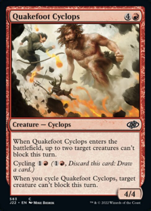 【EN】震足サイクロプス/Quakefoot Cyclops [J22] 赤C No.583