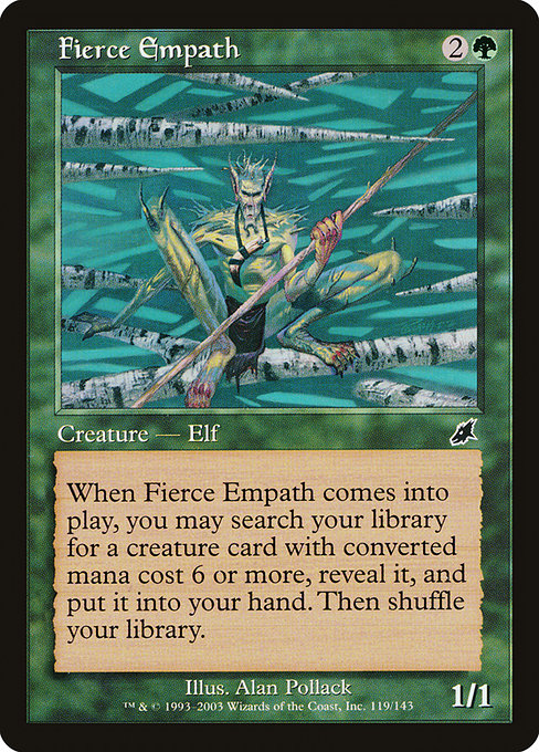 【Foil】【EN】激情の共感者/Fierce Empath [SCG] 緑C No.119