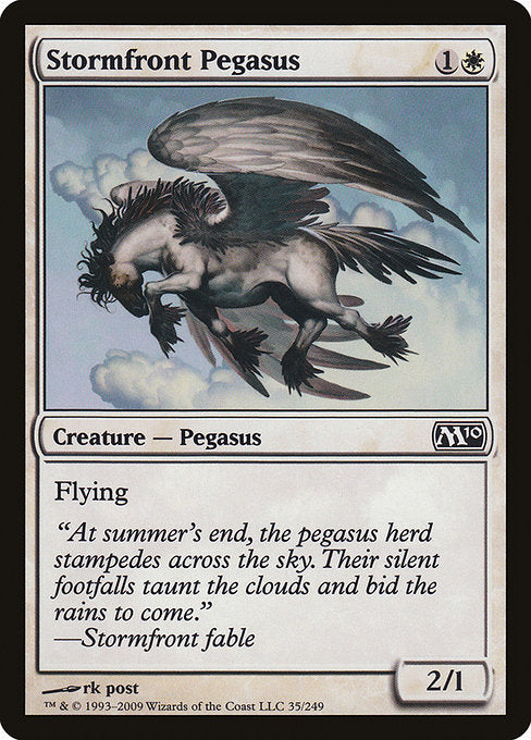【Foil】【EN】嵐前線のペガサス/Stormfront Pegasus [M10] 白C No.35