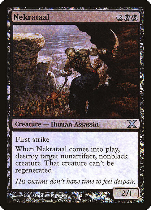 【Foil】【EN】ネクラタル/Nekrataal [10E] 黒U No.163★