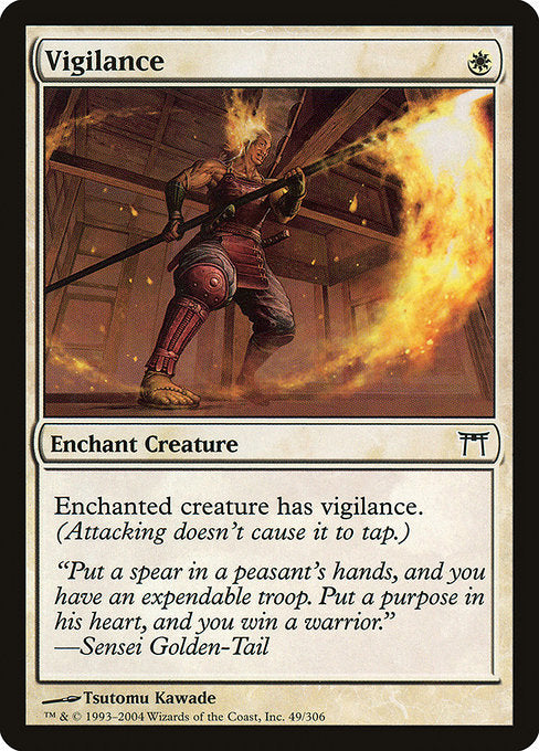 【Foil】【EN】警戒/Vigilance [CHK] 白C No.49